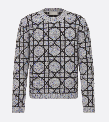 Diorのセーター カナージュ コットン & カシミヤ ブレンド ジャカード